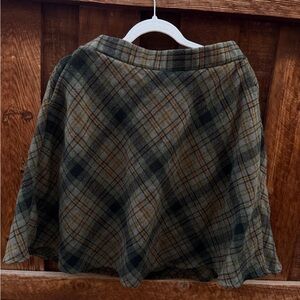 Plaid A-Line Skirt